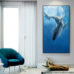 Whale and Sea Art Print