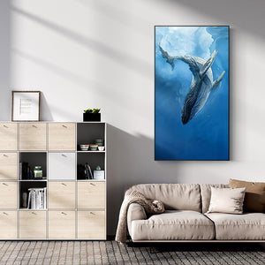 Whale and Sea Art Print