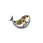 Whale Wave Art Enamel Pin