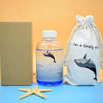 Whale Glass Water Bottle (600ml)