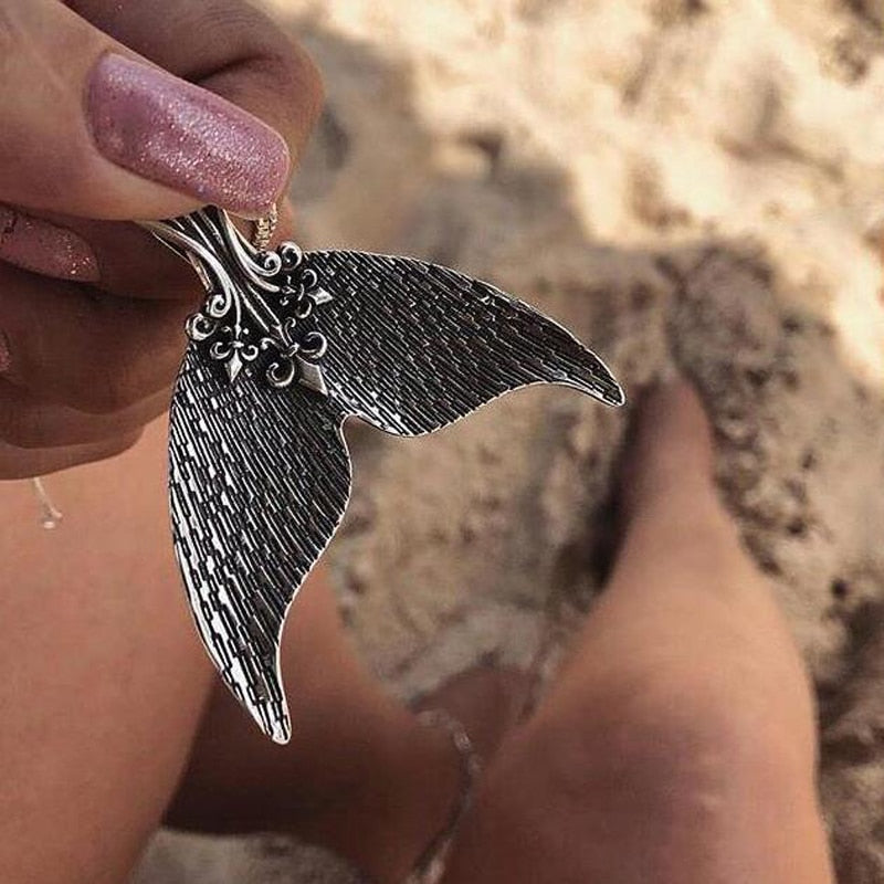 Antique Whale Tail Necklaces