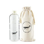 Whale Glass Water Bottle (1000ml)