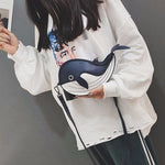 Mini Whale Leather Handbag