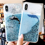 The Swimming Whale Phone Case