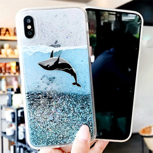 The Swimming Whale Phone Case