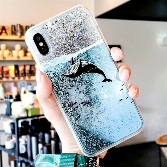 The Swimming Whale Phone Case