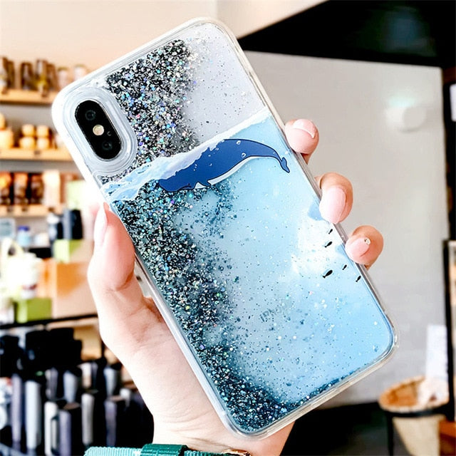 The Swimming Whale Phone Case