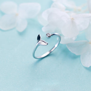 “Tonga” Silver Whale Tail Ring