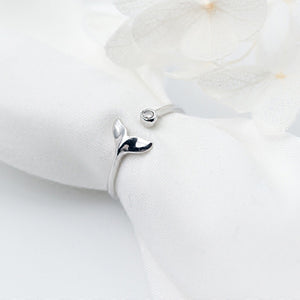 “Tonga” Silver Whale Tail Ring